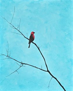 Bird And Blue by Viktoria Gladkova