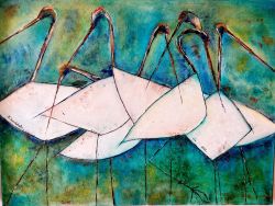 Cranes by sofiko kandelaki