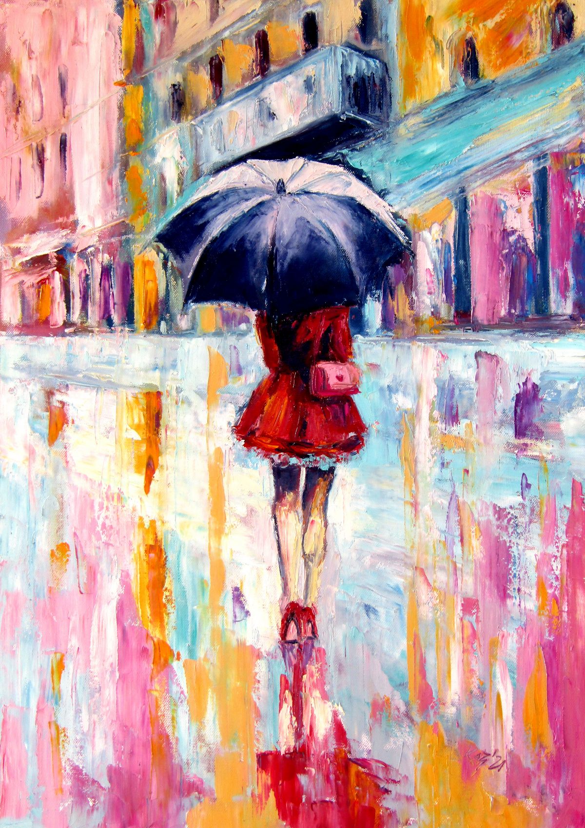 Rainy day in the city II Painting Photo