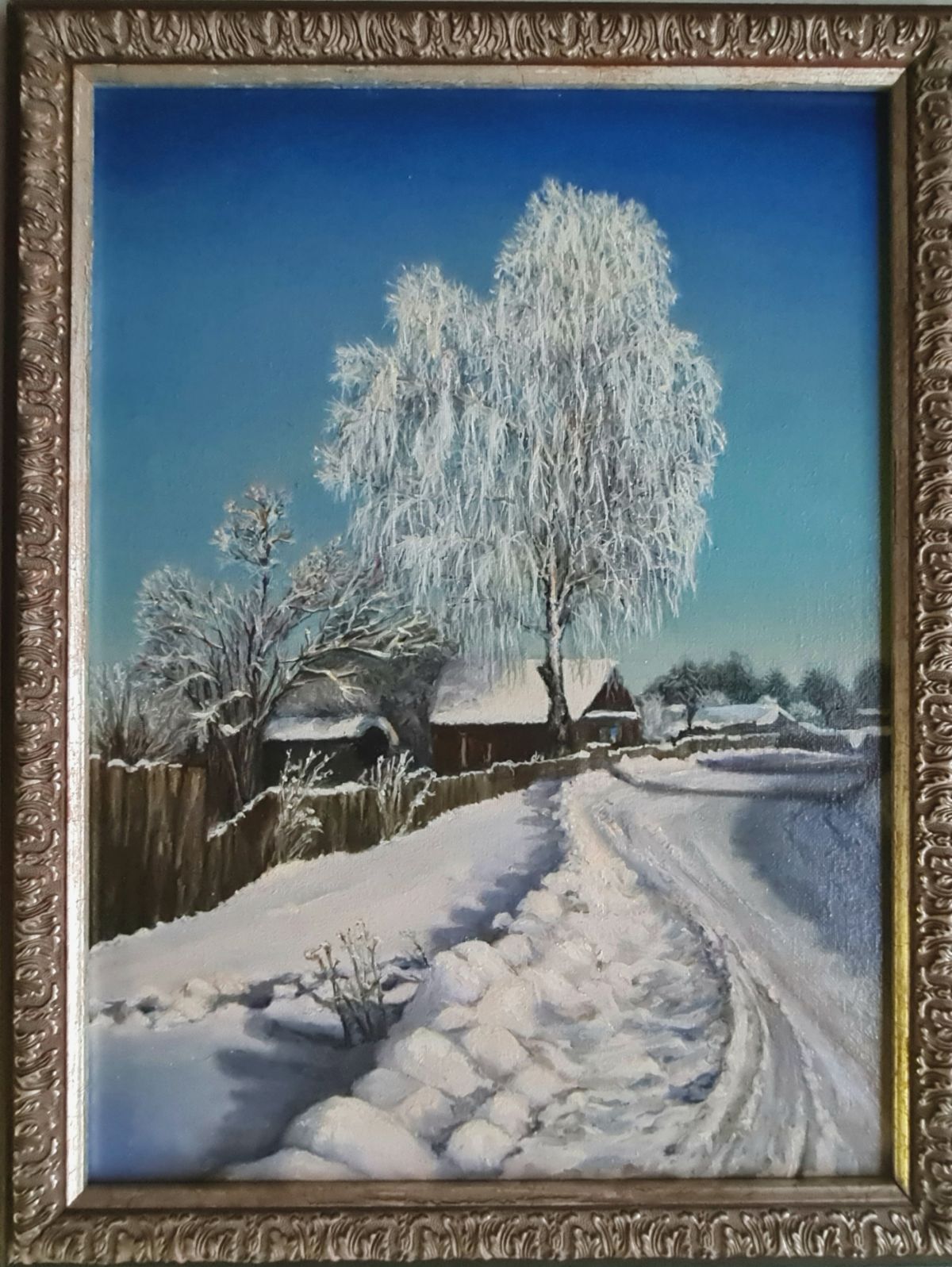 White Birch Painting Photo