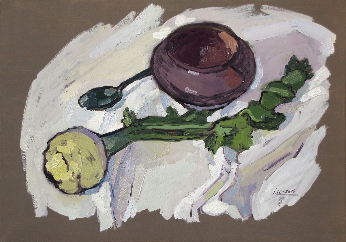Still Life With Celery Painting Photo