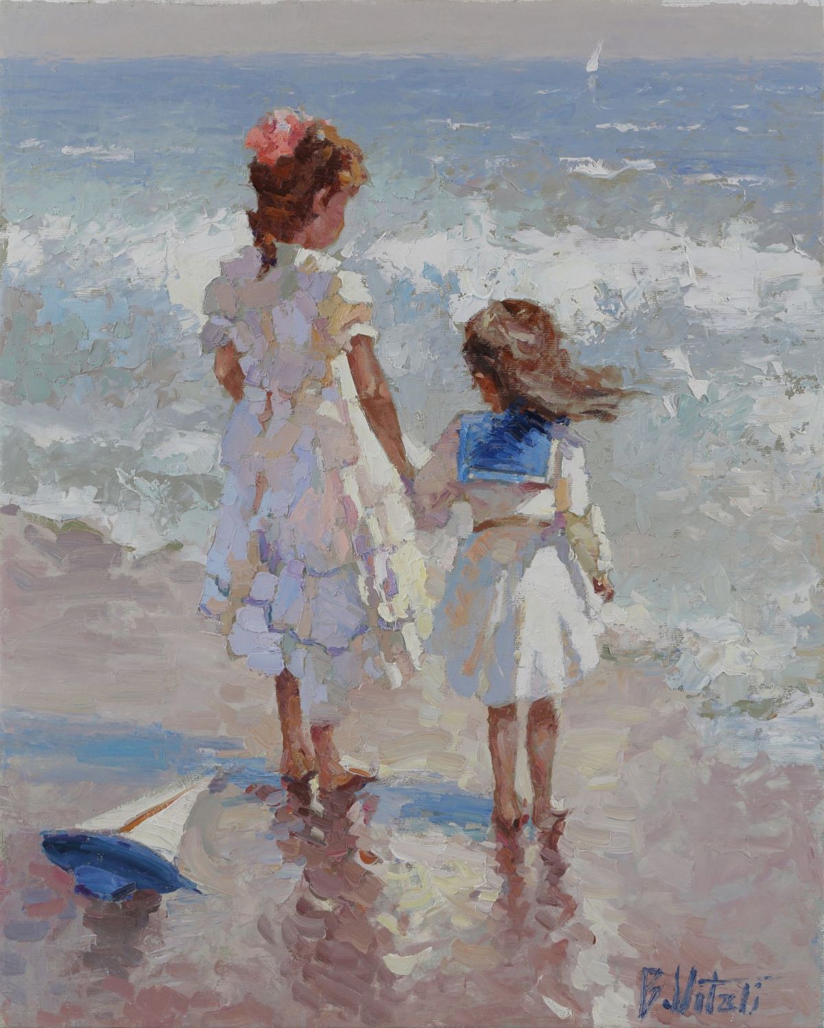 Online painting gallery figurative Sisters