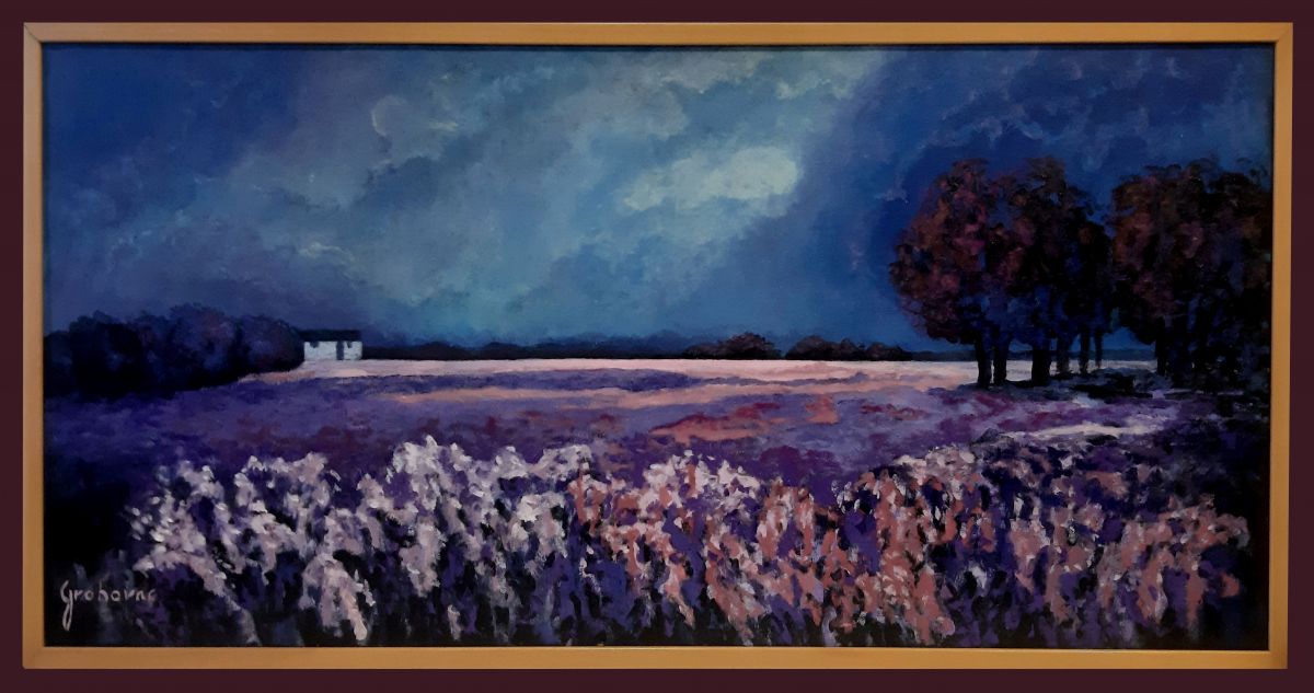 Lavander Field  ➮ Acrylic painting gallery ➮ PLARTFORM
