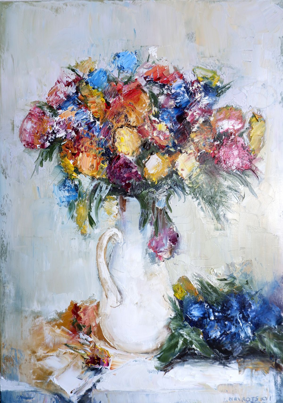 Summer flowers in a vase Painting Photo