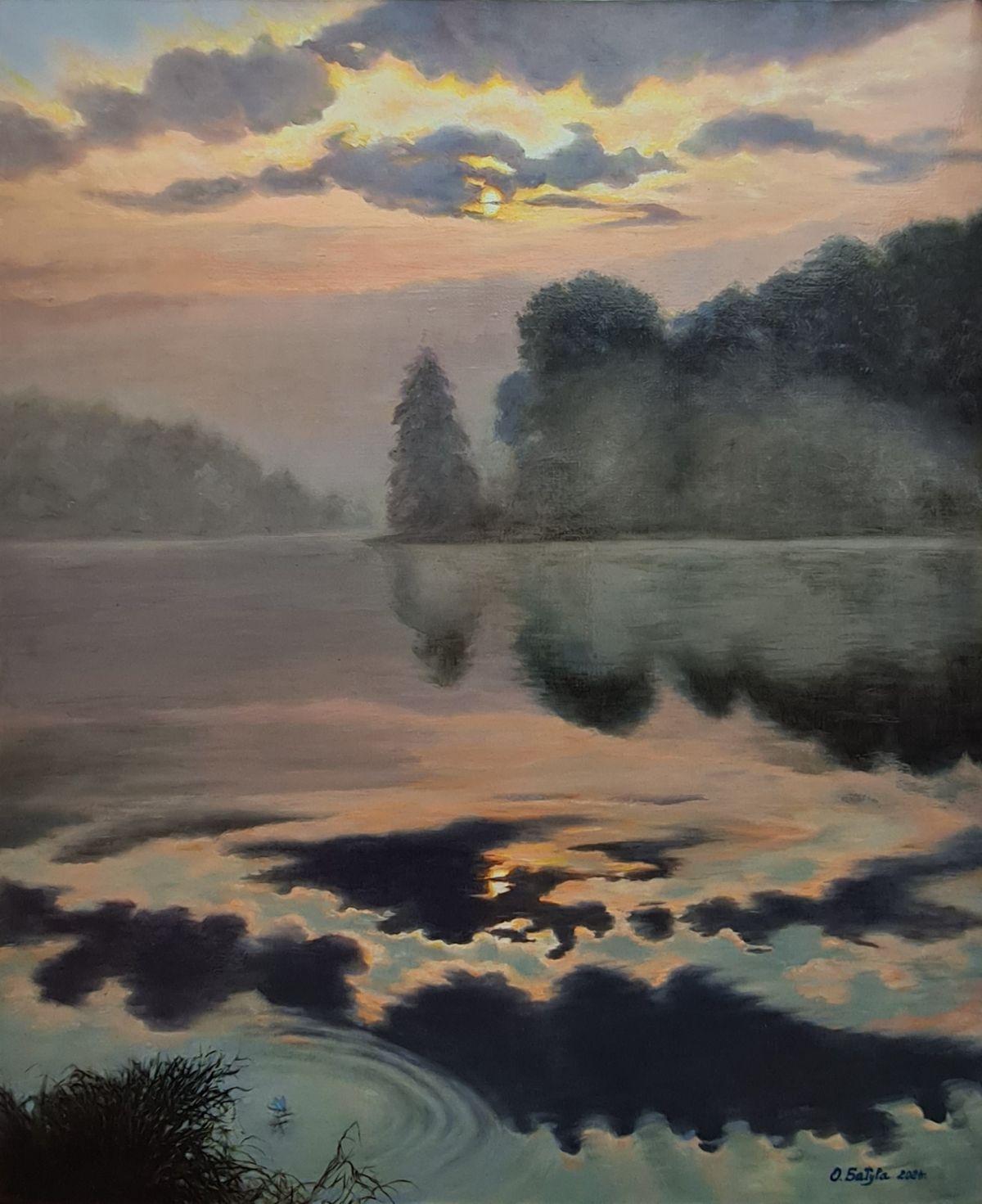 Morning On The Lake Painting Photo
