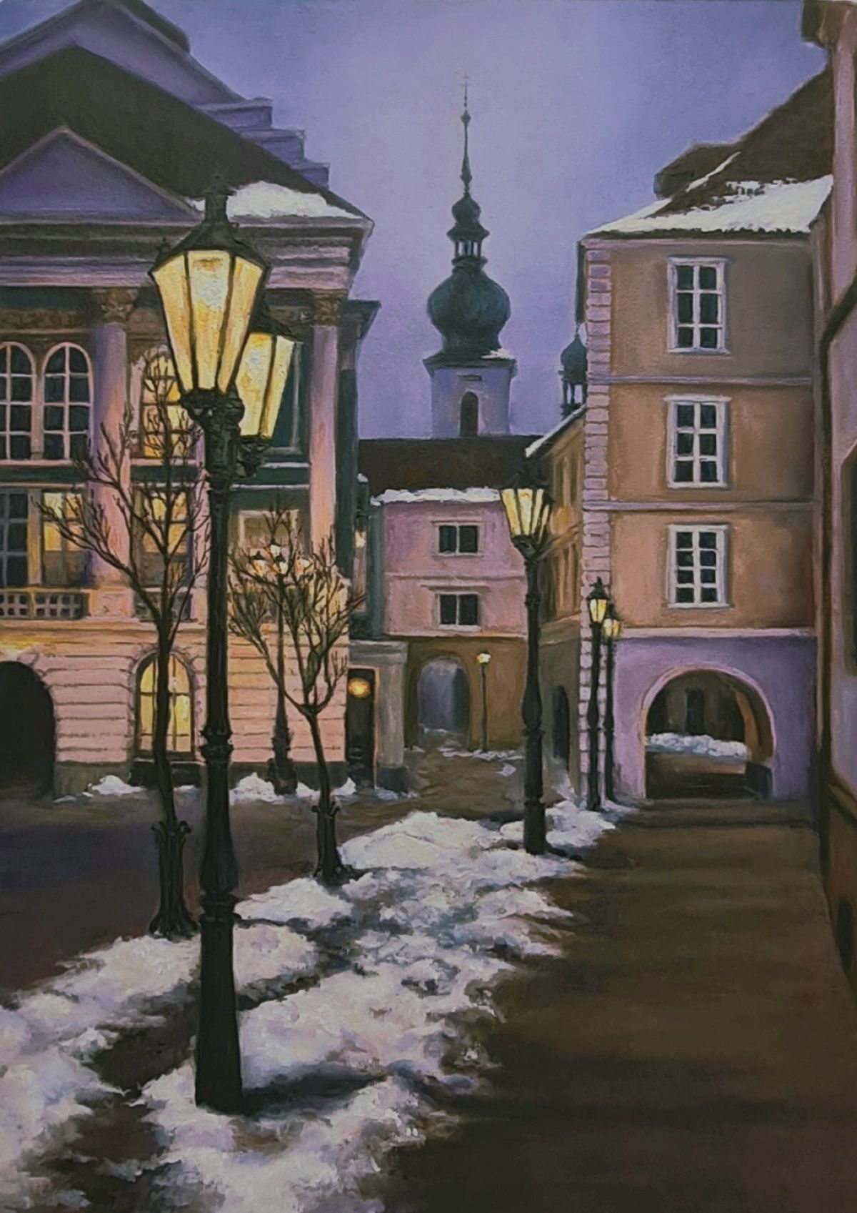 Mysterious Prague Painting Photo