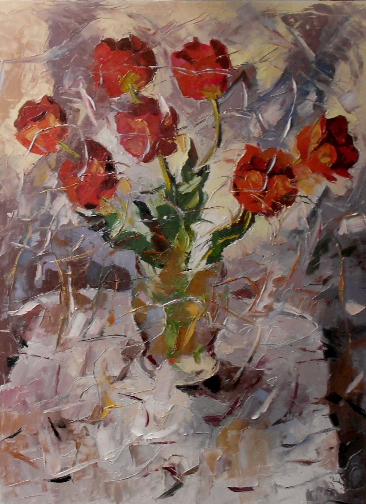 Still Life Tulips ➮ Oil painting gallery ➮ PLARTFORM