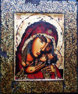 Holy Mother Of God Eleusa by Ventsislav Shtarkov