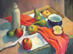 Still Life With Apples by Ivan Onnellinen