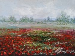 Landscape With Poppies