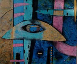 Composition With Eye by Galina Abadjimarinova