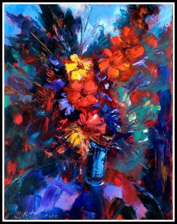 A Boquet Of Flowers by Leonardas Cerniauskas