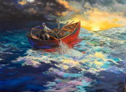 Oil Painting On The High Seas