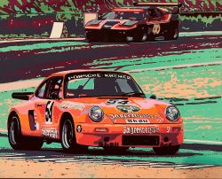 Jägermeister Porsche by Ludo Knaepkens