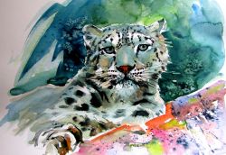 Snow Leopard Ii by Kovacs Anna Brigitta