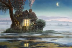 House on the swamp by Iuliia Kravchenko