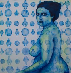 Dance Of Blue Jellyfish by Oksana Chumakova