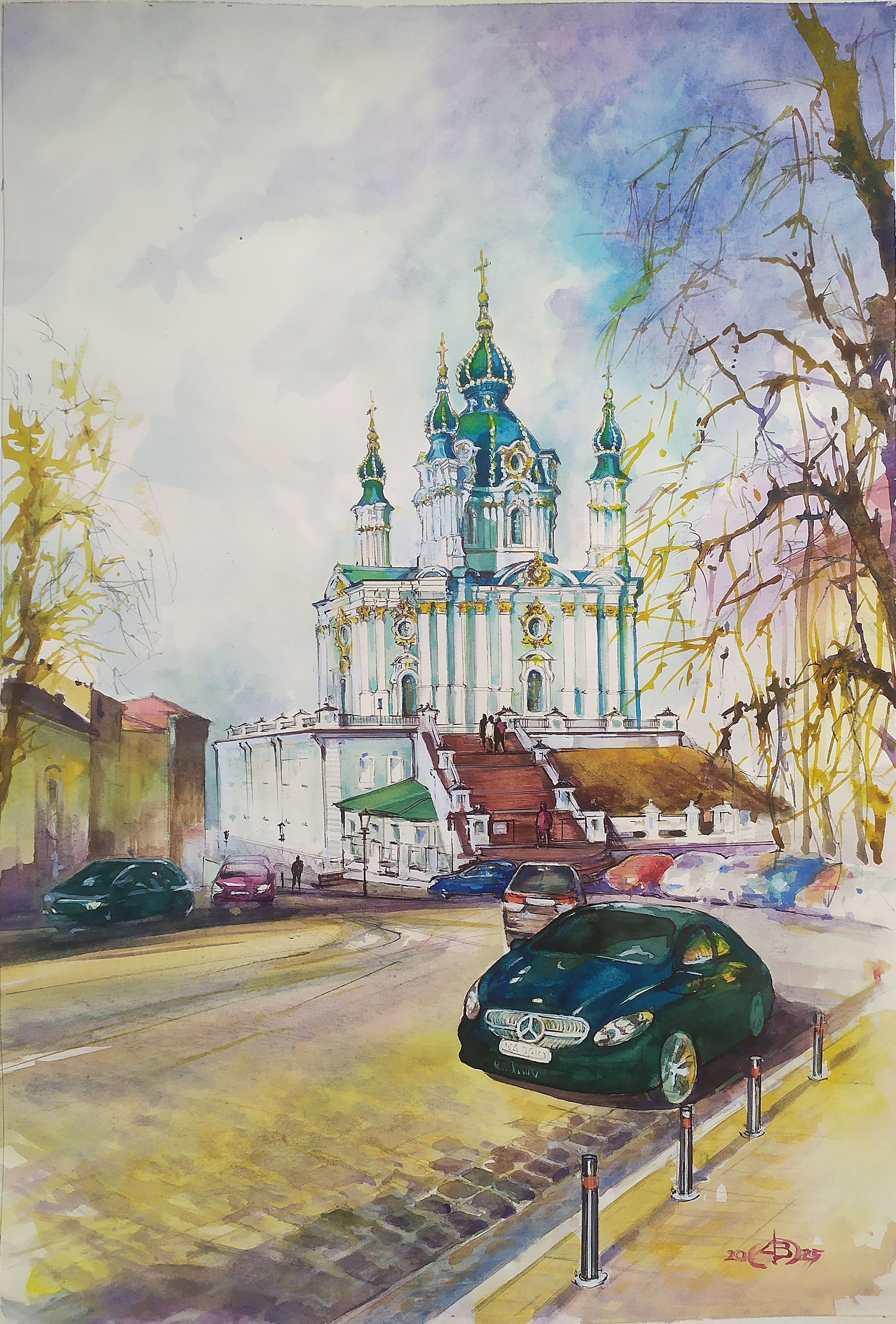 Andreevcky Hram by VOLODYMYR BEZDROBNYI