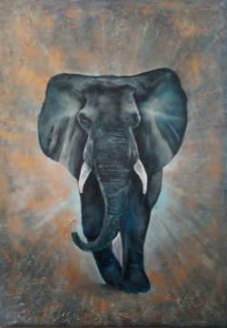 Elephant by Larisa Bogatova
