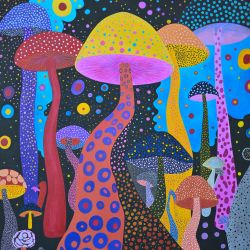 Psychedelic Mushrooms 1 by Viktoria Gladkova