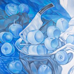 Blue Apples by Zlata Goncharova
