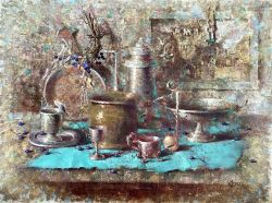 Still life with antique objects