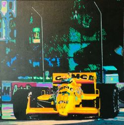 Ayrton Senna - Lotus Honda by Ludo Knaepkens