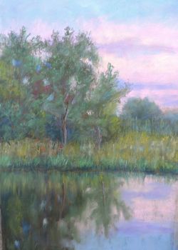 soft pastel landscape painting 