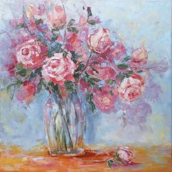 Roses In A Jar by Emilia Milcheva