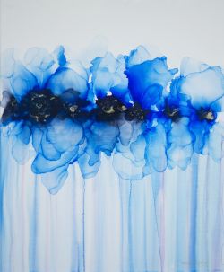 Blue Iris by Danguole Serstinskaja