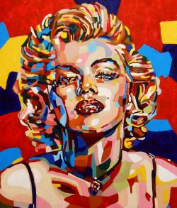 Marilyn Monroe. Mosaic Portrait.
