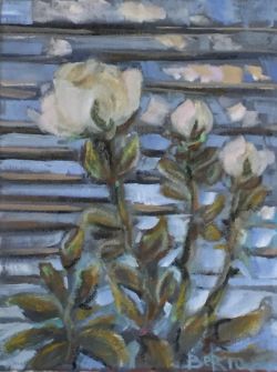 Roses On The Windowsill by Tetiana Zaichenko