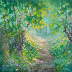 A Quiet Spring In Woods by Emilia Milcheva