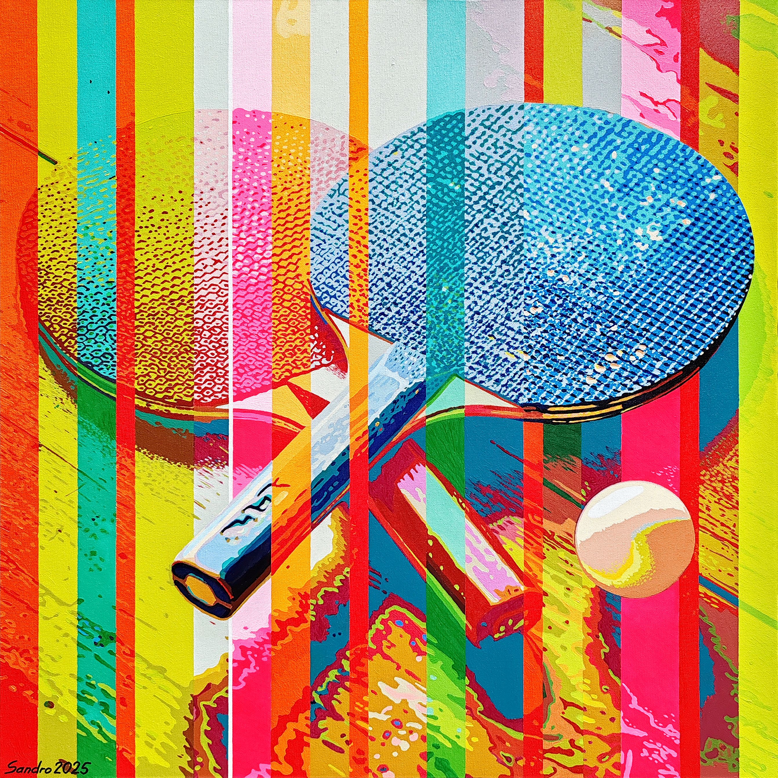 Vintage Ping Pong Paddles by Sandro Chkhaidze