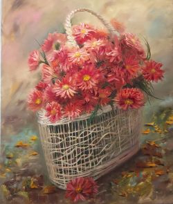 Coral Flowers by Elena Mardashova