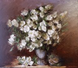 Still Life With White Flowers by Igor Navrotskyi