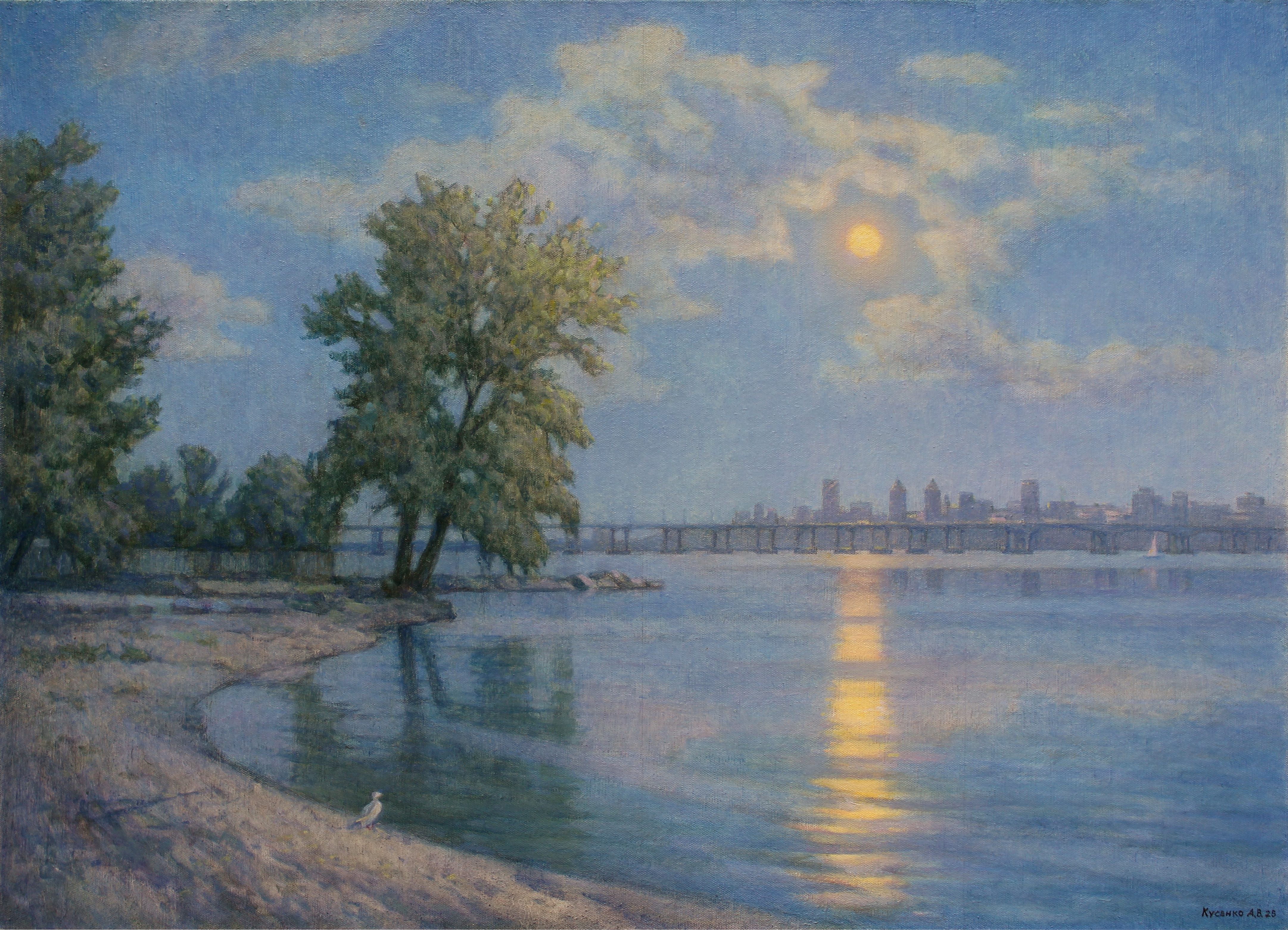 Full Moon On The Dnieper by Alexander Kusenko