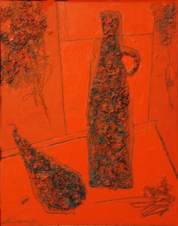 Натюрморт на оранжевом фоне by Sergei Paprotskyi