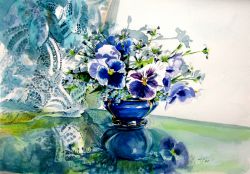 Still Life With Pansy Flower
