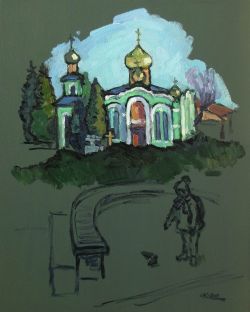 The Church In A Little Town by Ivan Kolisnyk