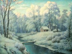 Winter Evening by Alexander Kusenko
