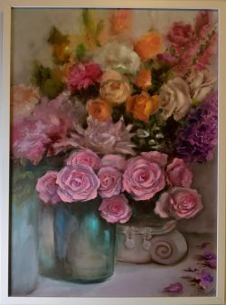 Colorful Roses by Elena Mardashova