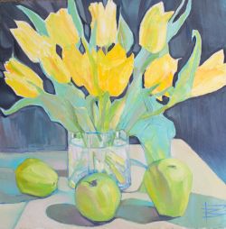 Yellow Tulips by Zlata Goncharova
