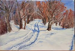Winter Road by Oleg Dyshkant