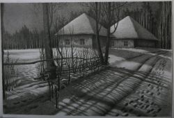Зимняя ночь 2 by Oleksandr Volodymyrets