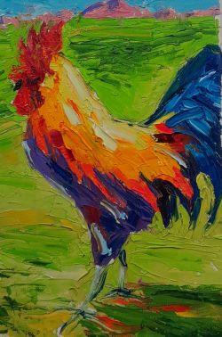 Rooster by Rafael Javakhyan