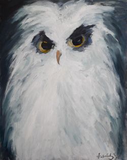 The White Owl by Mamuka Georgadze