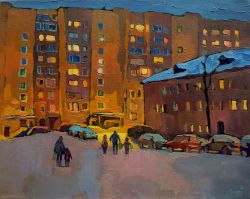 Winter Evening by Ivan Onnellinen