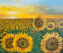 Sunflowers by Nadezhda Ivanova