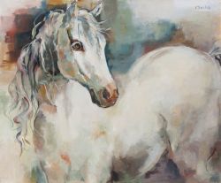 The white horse by Ginka Kyneva
